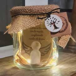 condolencias en frasco de amor